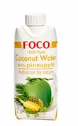 Органическая кокосовая вода с соком ананаса Foco 330 мл.