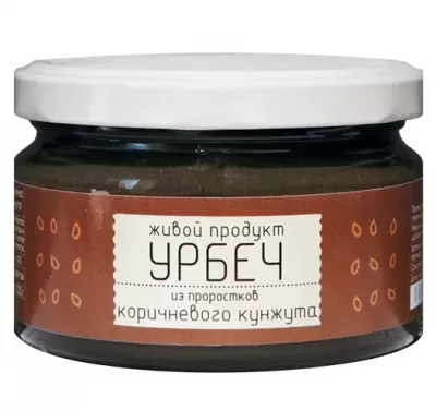 Урбеч из проростков коричневого кунжута  Живой продукт 225 гр.