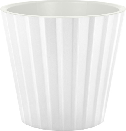 Песок кашпо со вставкой 2л d16 h14,6см белый Sand /16 ПлР Песок кашпо со вставкой 2л d16 h14,6см белый Sand /16 ПлР