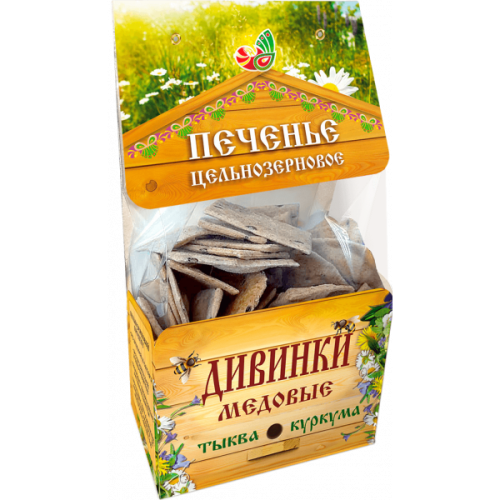 МИНИ-ХЛЕБЦЫ ц/з с медом ,тыквой и куркумой 150гр ДИВИНКА