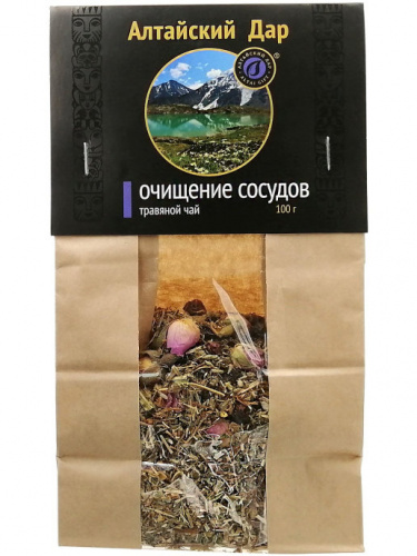 Травяной чай "Очищение сосудов" 100г Алтайский Дар