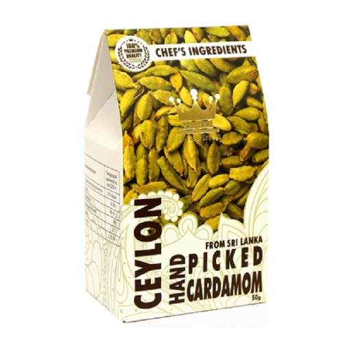 Кардамон семена HAND PICKED Шри-Ланка 50 г Юнайтед Спайсез