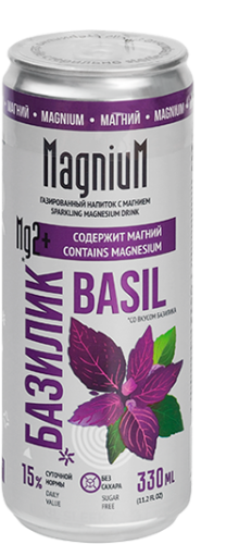 Функциональный напиток МагниуМ Базилик, 0,33л