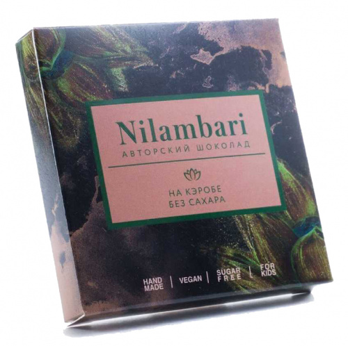 Шоколад Nilambari на кэробе без сахара 65 г