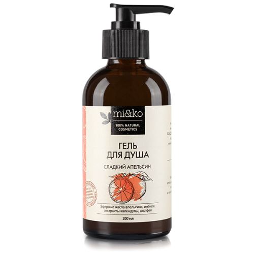 Гель для душа Сладкий апельсин 200 мл  Ми&Ко