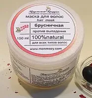 Маска для волос Брусничная против выпадения 150мл Никольский Продукт