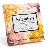 Шоколад Nilambari горький без сахара Дикий апельсин 65 г