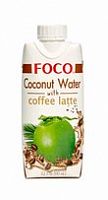 Органическая кокосовая вода с кофе латте 330 мл Foco 