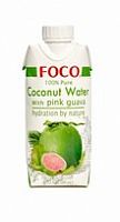 Кокосовая вода с розовой гуавой 330 мл Foco 