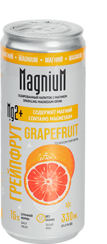 Функциональный напиток МагниуМ Грейпфрут, 0,33л