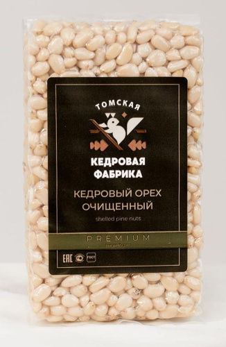 Орех кедровый очищенный в/с 500г Томская кедровая фабрика