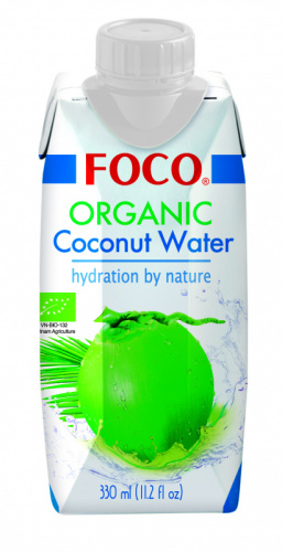 Органическая кокосовая вода Foco 330 мл.